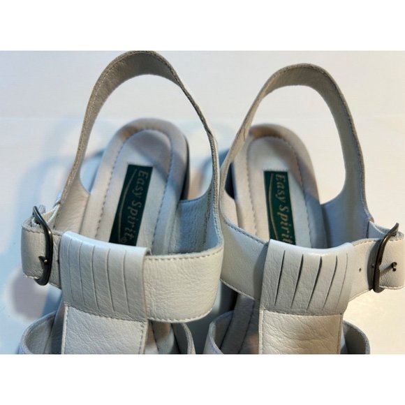 Women's Easy Spirit Allise Sandals Size 8.5 N White Textured Leather - Picture 3 of 10